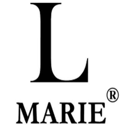 Logo of L Marie with a stylized 'L' and 'MARIE' text on a white background